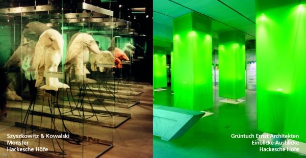 FACES AND SPACES 40 Years Aedes Architecture Forum in bright pink font on bright yellow cover, by Park Books.