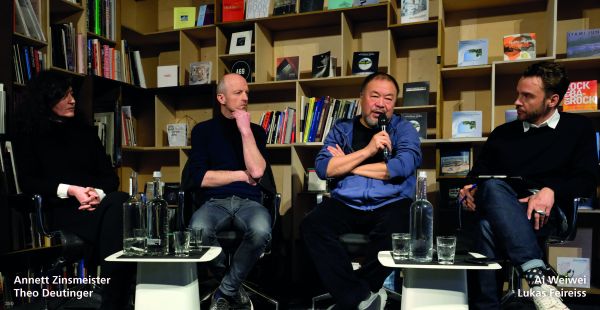 FACES AND SPACES 40 Years Aedes Architecture Forum in bright pink font on bright yellow cover, by Park Books.