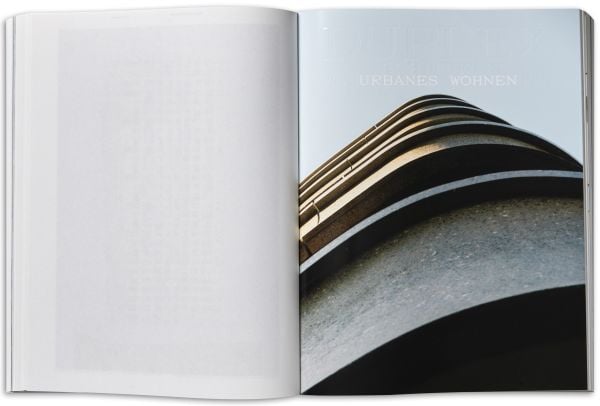 White cover with contents headings in very light grey boxes with Duplex Architects Housing in black capital letters above