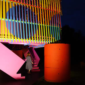 Off white cover with architectural plan drawing of Dulwich Pavilion in black with Dulwich Pavilion Pricegore & Yinka Ilori in black font to right edge