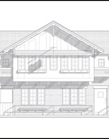 White cover with colour cut out, fold and stick house shape and Swissness Applied in large black font above and below