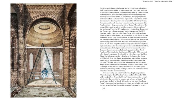 Architectural survey drawing with Architectural Iconographies Survey in black font above