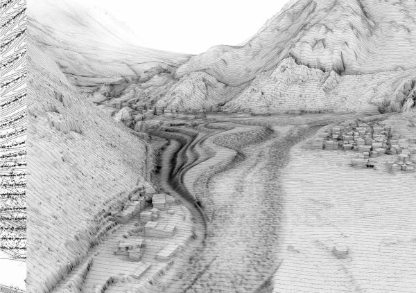 Landscape diagrams, DESIGNING THE UNFINISHED ROBOTIC LANDSCAPES in black font to centre of white cover, by Park Books.