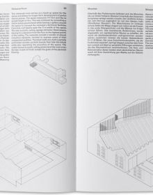 Book cover of All Under One Roof: Revolutionising Basel’s Military Barracks, with buckets of plaster and paint rollers in an interior space. Published by Park Books.
