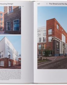 Book cover of Dutch Dwellings: The Architecture of Housing, with a modern residential high rise with crazy paving. Published by Park Books.