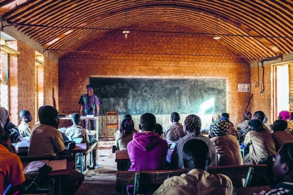 Book cover of 'Montessori Architecture, A Design Instrument for Schools'. Published by Park Books.