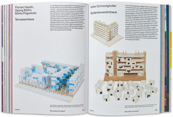 Book cover of 'Hot Questions—Cold Storage, Architecture from Austria. The Permanent Exhibition at the Az W'. Published by Park Books.