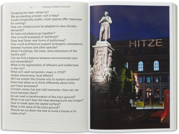 Book cover of 'Wiener Hitze, Architecture and Storytelling in Times of Heat'. Published by Park Books.