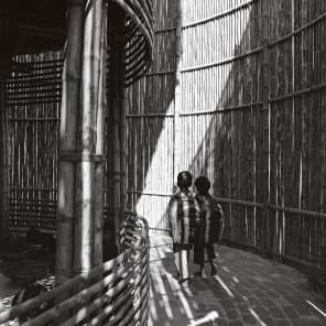 Book cover of Meditations in Entropy: The Work of Kashef Chowdhury / URBANA in Bangladesh; featuring two workers in a field. Published by Park Books.