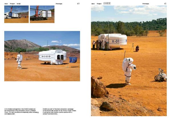 White book cover of LIQUIFER. Living Beyond Earth, Architecture for Extreme Environments, with snow-like texture. Published by Park Books.