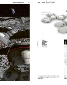 White book cover of LIQUIFER. Living Beyond Earth, Architecture for Extreme Environments, with snow-like texture. Published by Park Books.