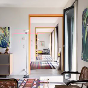 Book cover of Food for Architects featuring an aerial floor plan of apartment rooms. Published by Park Books.