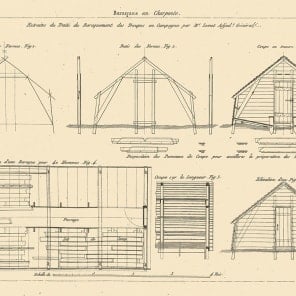 Book cover of The Barrack, 1572–1914: Chapters in the History of Emergency Architecture, with elevation of building. Published by Park Books.