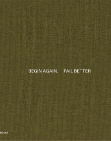 Book cover of Begin Again. Fail Better: Preliminary Drawings in Architecture and Art. Published by Park Books.