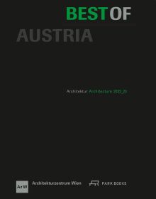 Book cover of Best of Austria: Architecture 2022_23. Published by Park Books.