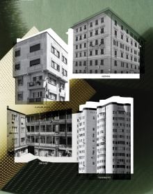 Book cover of Typology: Tashkent, Genoa, Tbilisi, Casablanca. Review No. IV. Published by Park Books.