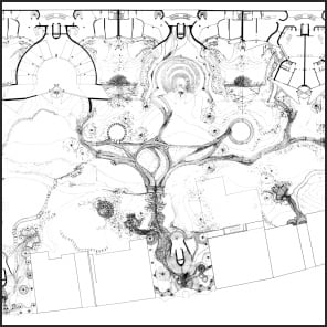 Book cover of Visiting: Inken Baller & Hinrich Baller, Berlin 1966–89, featuring a building with white columns. Published by Park Books.