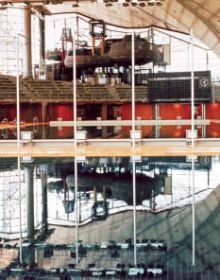 Book cover of We Günther Domenig: Reevaluation of a Legend; featuring a figure with electrodes on head and face. Published by Park Books.