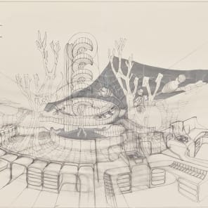 Book cover of We Günther Domenig: Reevaluation of a Legend; featuring a figure with electrodes on head and face. Published by Park Books.