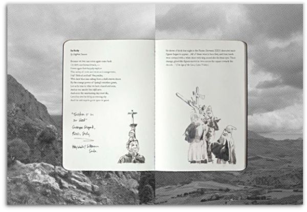 Dark grey cover, Prix Elysée in white font to centre, photographers names vertically placed in coloured capitals letters.