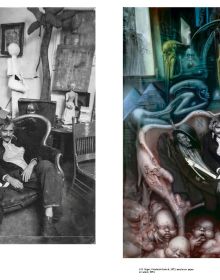 Orange cover with WORKING & LIVING PAINTERS & SCULPTORS COOPERATIVE ZURICH in black font repeated by Scheidegger & Spiess
