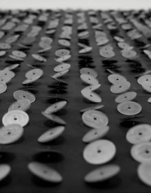 I often feel more like an explorer and observer of things than their inventor, in grey font on black cover, Zimoun in white