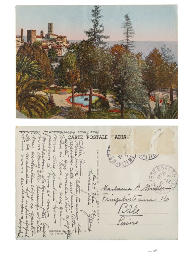 Sophie Taeuber-Arp’s Letters to Annie and Oskar Müller-Widmann in white font on blue and orange cover