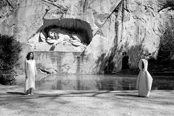 Book cover of Lion Monument 21 - The Lion Monument of Lucerne Through the Lens of Contemporary Art. Published by Scheidegger & Spiess.