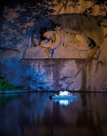 Book cover of Lion Monument 21 - The Lion Monument of Lucerne Through the Lens of Contemporary Art. Published by Scheidegger & Spiess.