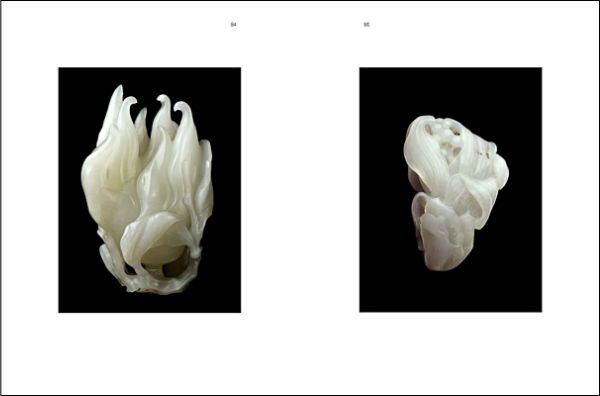 Book cover of Forever Jade: Chinese Jade Miniatures from Four Millennia, with a sculptured jade animal ornament. Published by Scheidegger & Spiess.