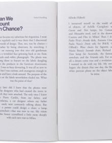 White book cover of Alfredo Häberli – Verbal Doodling: 30 Years, 30 Questions, 30 Answers. People, Places, Objects—1980–2022.Published by Scheidegger & Spiess.