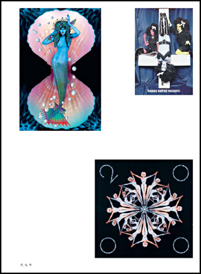 Book cover of Swiss Grand Award for Design 2022: Susanne Bartsch, Verena Huber, Beat Streuli, with a photo montage of fashion models, street scenes, and interior spaces. Published Scheidegger & Spiess.