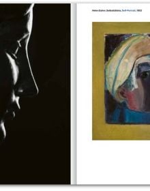 Book cover of Maillol – a Different View, featuring a bold abstract painting, with a black sculpture of female figure in foreground. Published by Scheidegger & Spiess.