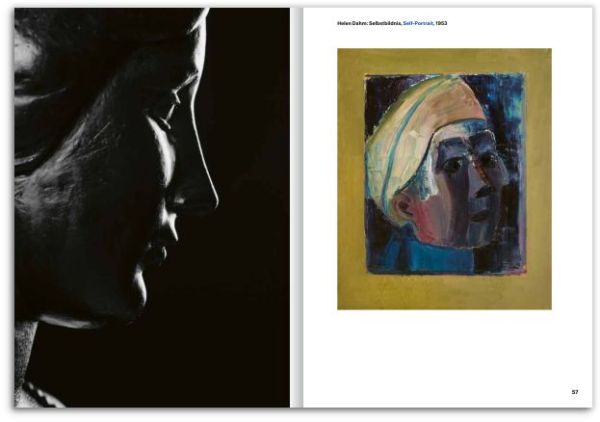 Book cover of Maillol – a Different View, featuring a bold abstract painting, with a black sculpture of female figure in foreground. Published by Scheidegger & Spiess.