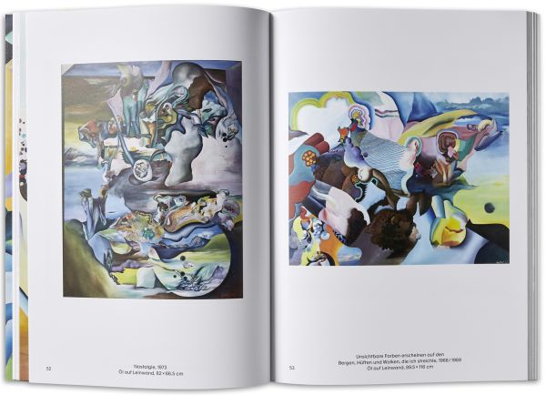 Book cover of Theo Gerber, Science Fiction, with a bold abstract seascape painting with moon. Published by Scheidegger & Spiess.