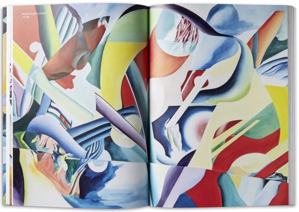 Book cover of Theo Gerber, Science Fiction, with a bold abstract seascape painting with moon. Published by Scheidegger & Spiess.