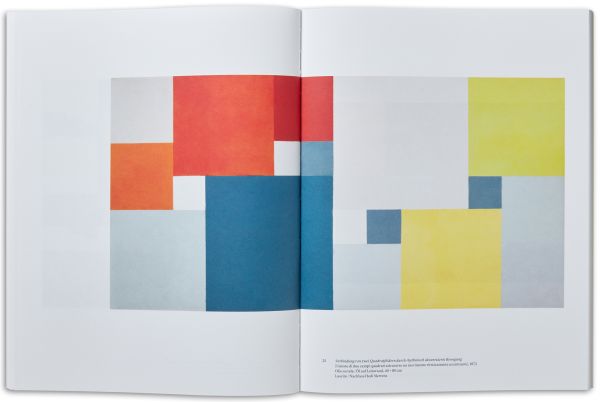 Book cover of Hedi Merten, with an abstract painting of black square on cream canvas. Published by Scheidegger & Spiess.