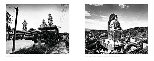 Book cover of Yao Jui-chung, with a UFO beaming up half-man half-fish creature. Published by Scheidegger & Spiess.