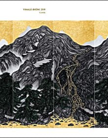 Book cover of Yao Jui-chung, with a UFO beaming up half-man half-fish creature. Published by Scheidegger & Spiess.