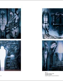 Book cover of HR Giger: The Oeuvre Before Alien 1961–1976, featuring a painting titled Li I, 1974. Published by Scheidegger & Spiess.