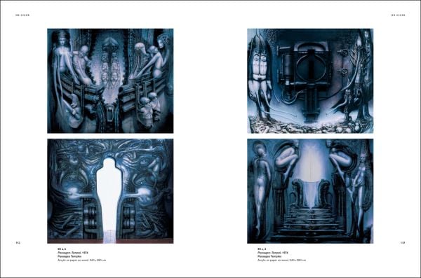 Book cover of HR Giger: The Oeuvre Before Alien 1961–1976, featuring a painting titled Li I, 1974. Published by Scheidegger & Spiess.