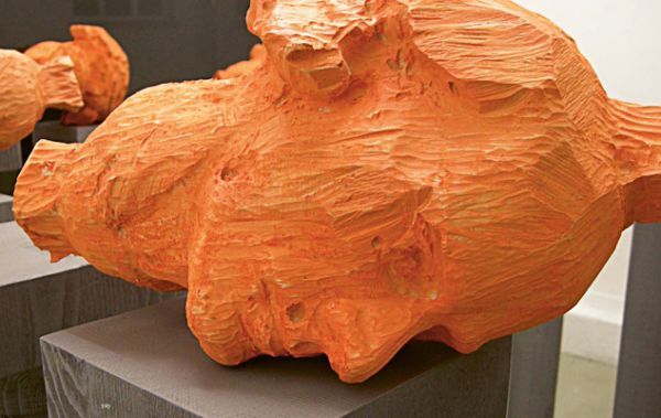 Book cover of 'Rochus Lussi—Thin Skin, Works 1992–2023'. Published by Scheidegger & Spiess.