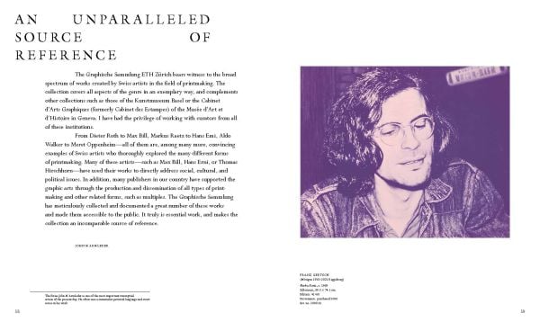 Andy Warhol's Cream of Mushroom soup art print with drawing of rhino underneath, on cover of 'From Albrecht Dürer to Andy Warhol, Highlights from the Graphische Sammlung ETH Zürich', by Scheidegger & Spiess.