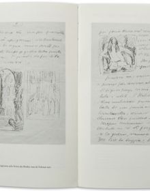 Book cover of Alberto Giacometti—Time Passes Too Soon: Family Letters, with the artist sitting in a chair, with pictures on the walls. Published by Scheidegger & Spiess.