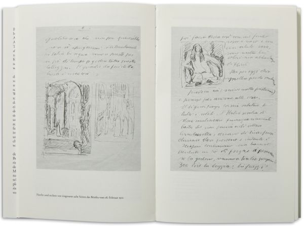 Book cover of Alberto Giacometti—Time Passes Too Soon: Family Letters, with the artist sitting in a chair, with pictures on the walls. Published by Scheidegger & Spiess.