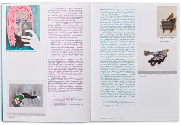 Book cover of Françoise Pétrovitch: De l’Absence, with a figure holding a mobile phone. Published by Scheidegger & Spiess.