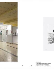 Book cover of The Ricola Collection: The Ricola Collection Present and Past, featuring an office space with marble staircase. Published by Scheidegger & Spiess.