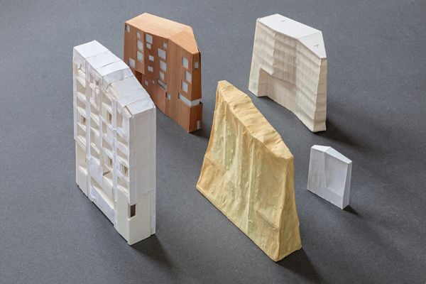 Box set of five volumes of Peter Zumthor 1985–2013: Buildings and Projects. Published by Scheidegger & Spiess.