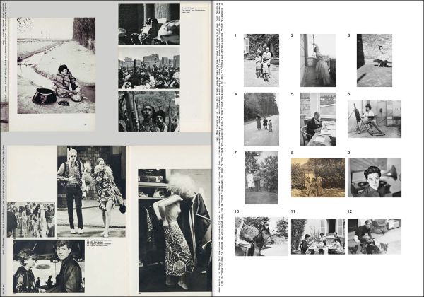 Book cover of Deffarge/Troeller: Stern Features and Films, featuring a montage of journalistic portraits. Published by Scheidegger & Spiess.