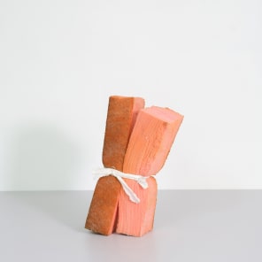 Book cover of Irene Schubiger:All of Us; featuring a two pale blue shapes; one on top of the other. Published by Scheidegger & Spiess.